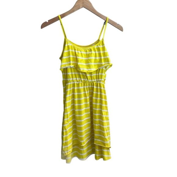 🌴 Jeanstar Yellow Striped Sundress – Girls M (10/12) - Picture 3 of 11